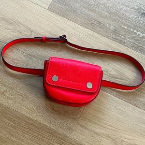 JCrew Bristol convertible fanny pack in pebbled leather NWT